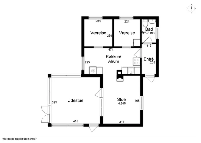 Beautifully Located House In Melsted * Gudhjem